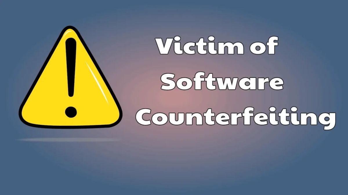 Lỗi Your license isn't genuine and you may be a victim of software counterfeiting